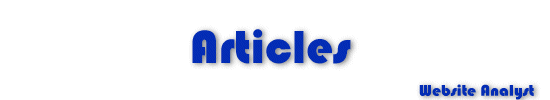 Online Articles - Adding Value To Your Web Presence !