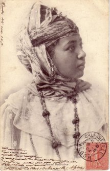 Bedouin girl from Algeria, 1904.