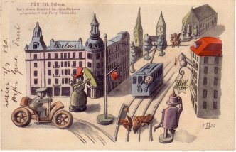 Zürich, Bellevue, 1902.