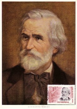 Giuseppe Verdi, Maximum Card from Romania, 1963