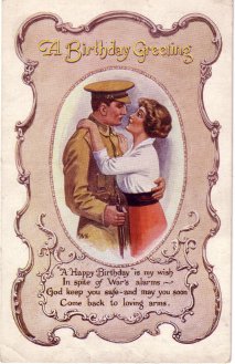 Birthday postcard, 1917.