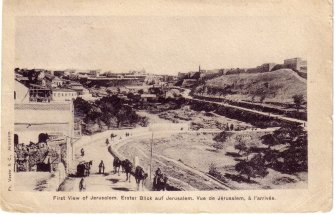 First View of Jerusalem, early 1900s.