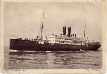 Italia in Lloyd Triestino service, 1934.