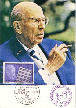 Robert Stolz, Maximum Card from San Marino