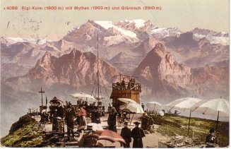 Postcard sent from Rigi-Kulm, 1911.