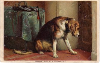 Suspense, after Sir Edwin Henry Landseer.