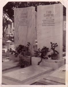 [ Headstones of Gisela and Filip Goldring ]