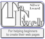 TaFWeb Silver Award/Rated 3.5
