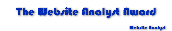 The Website Analyst Award